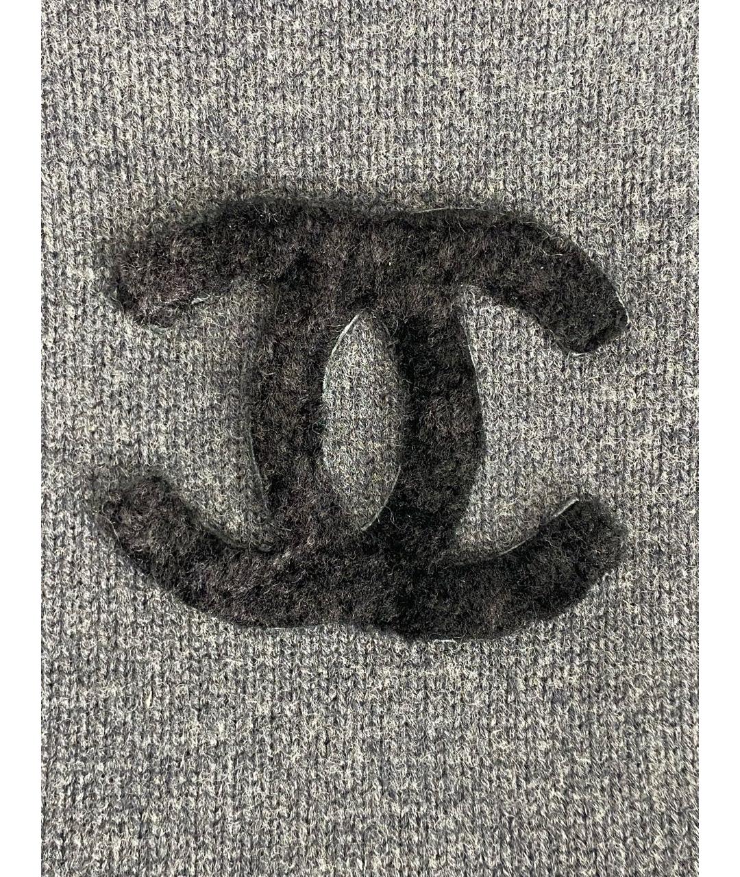 CHANEL Серая кашемировая жилетка, фото 4