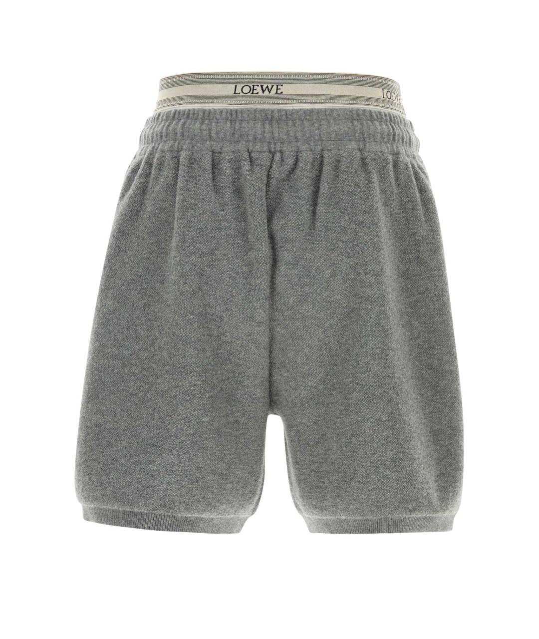 LOEWE Серые шерстяные шорты, фото 2