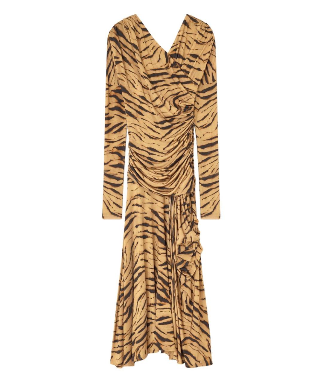 GANNI Мульти вискозное коктейльное платье, фото 1