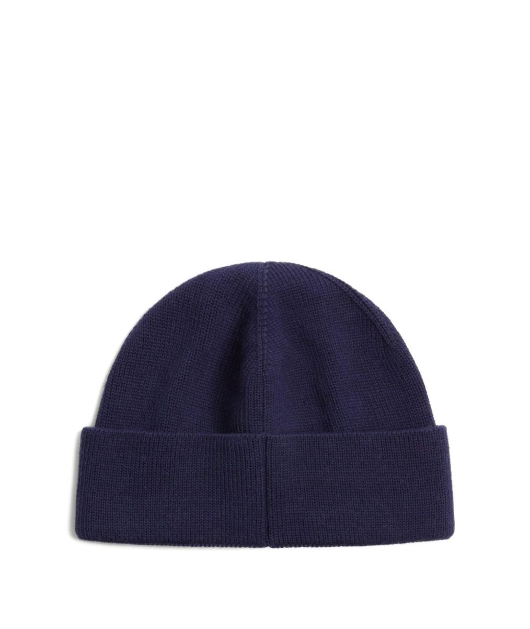 VALENTINO Синяя шерстяная шапка, фото 2
