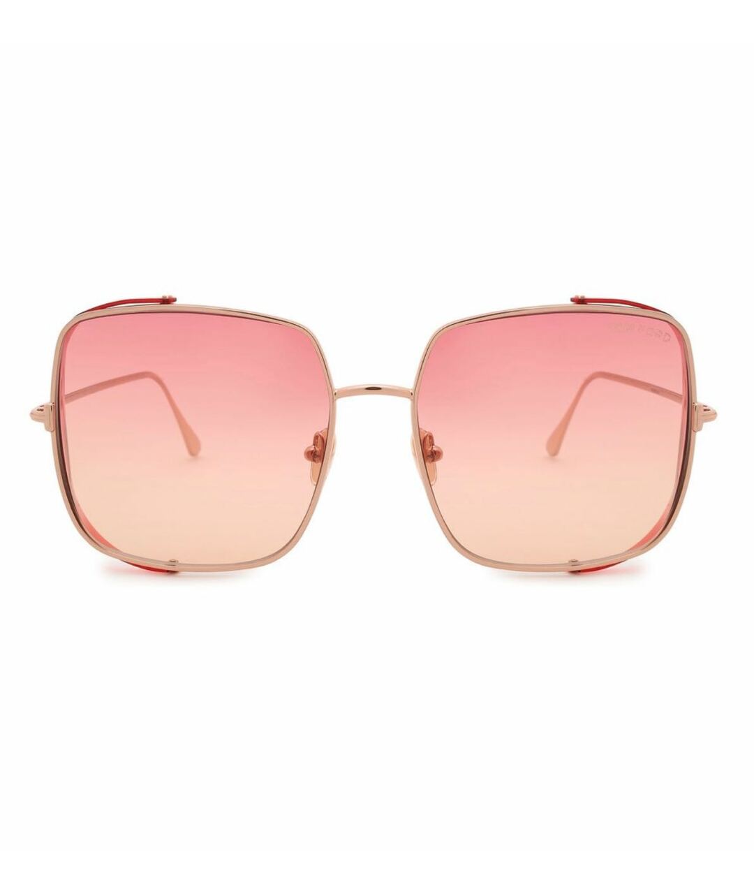 TOM FORD Розовые металлические солнцезащитные очки, фото 1