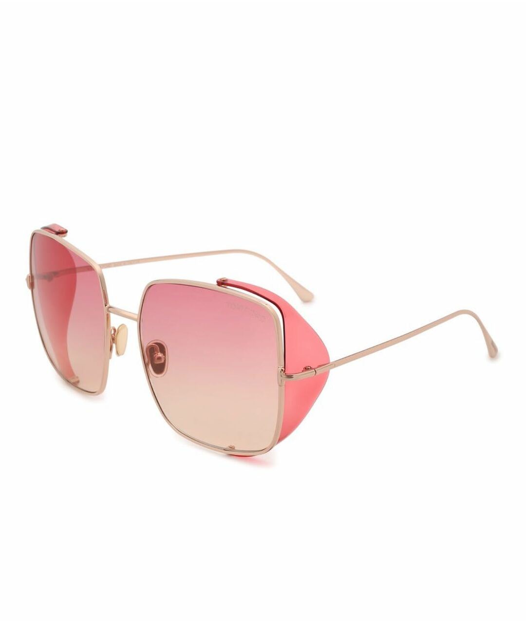 TOM FORD Розовые металлические солнцезащитные очки, фото 2