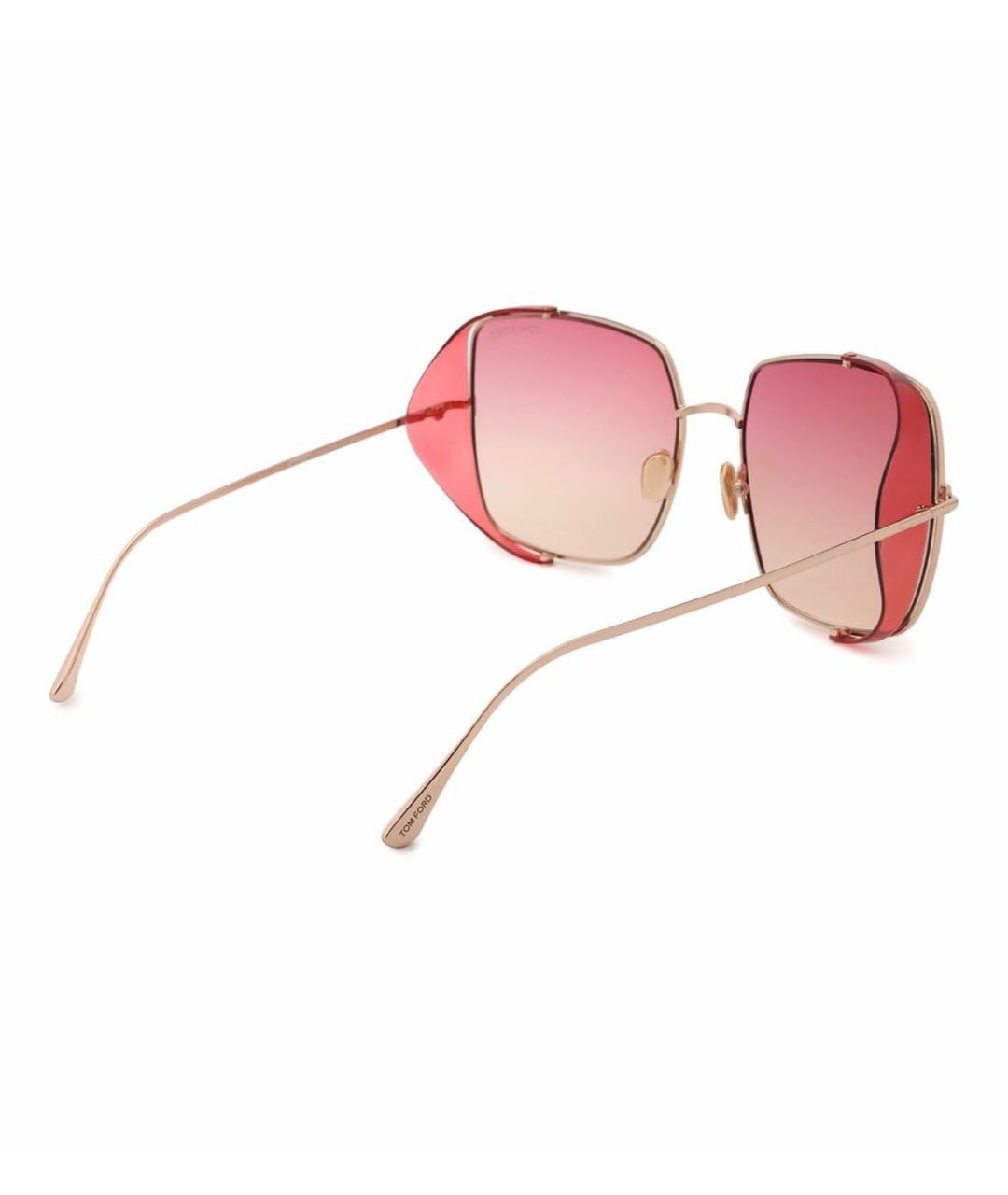 TOM FORD Розовые металлические солнцезащитные очки, фото 3