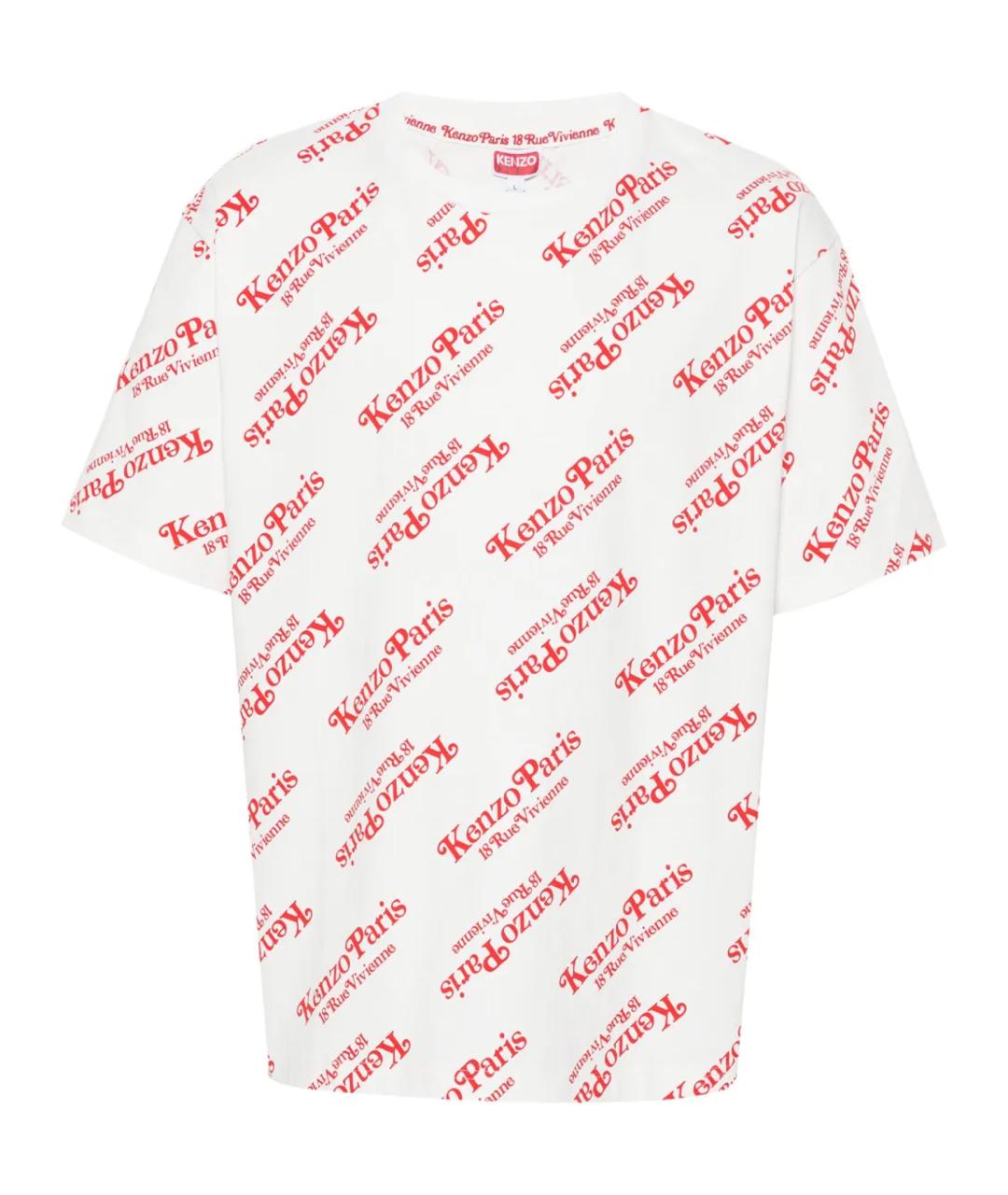 KENZO Белая хлопковая футболка, фото 1