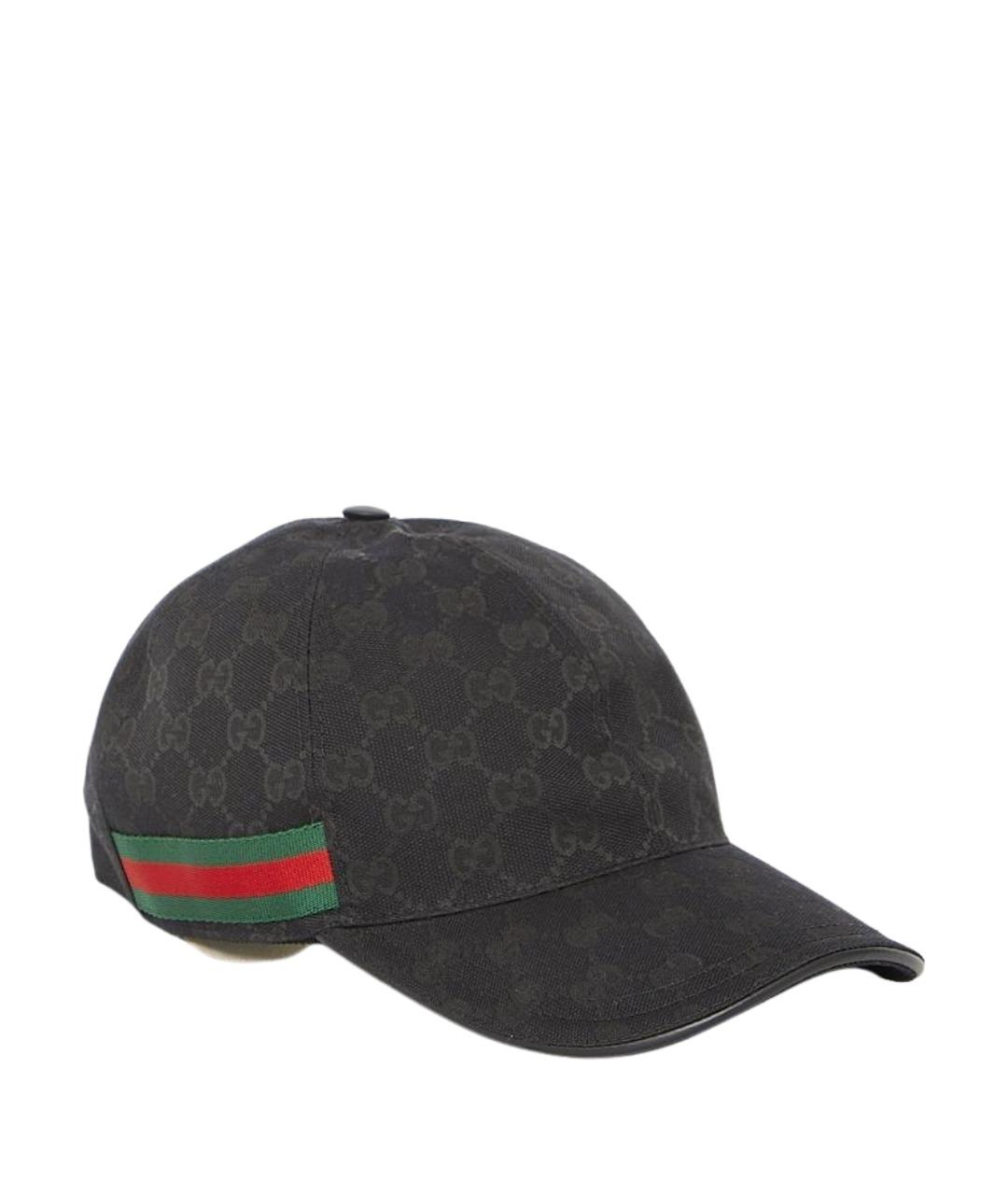 GUCCI Черная синтетическая кепка/бейсболка, фото 1