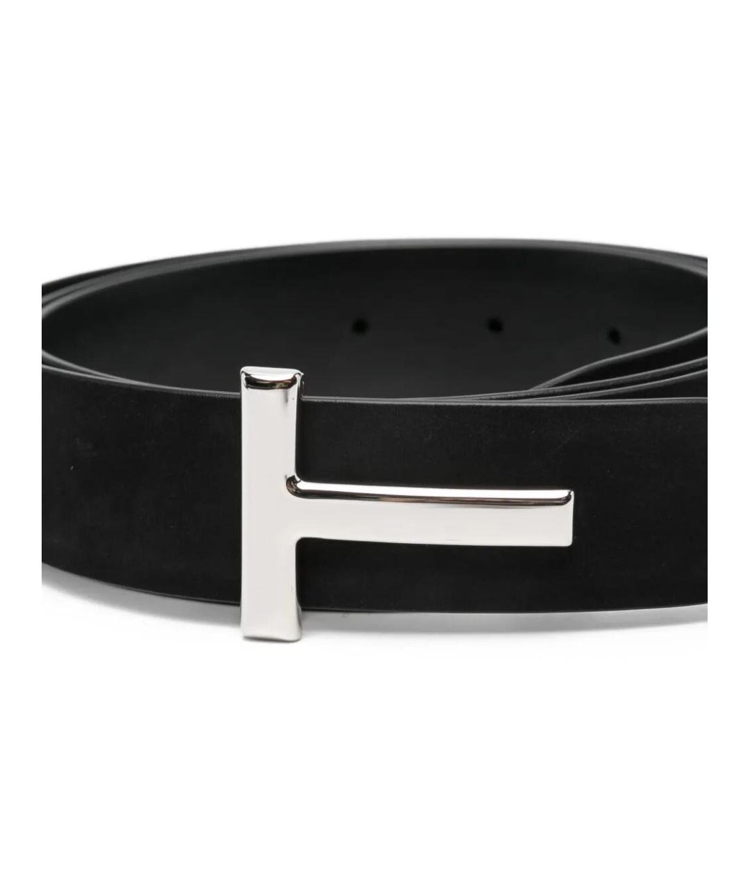 TOM FORD Черный замшевый ремень, фото 3