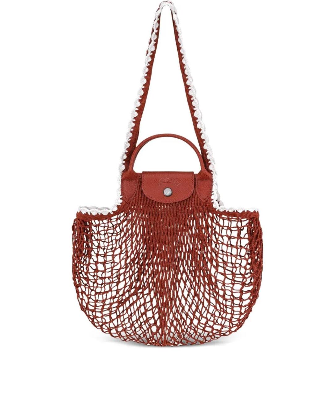 LONGCHAMP Оранжевая тканевая сумка через плечо, фото 1