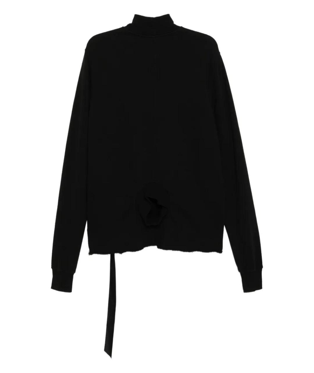 RICK OWENS DRKSHDW Черный хлопковый джемпер / свитер, фото 2