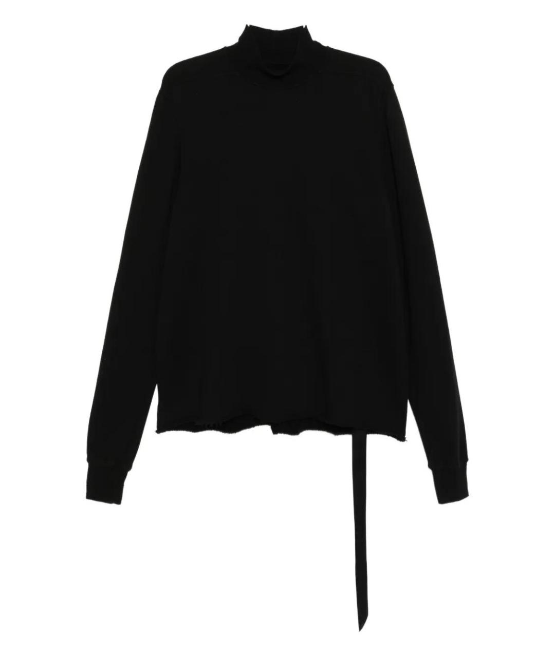 RICK OWENS DRKSHDW Черный хлопковый джемпер / свитер, фото 1