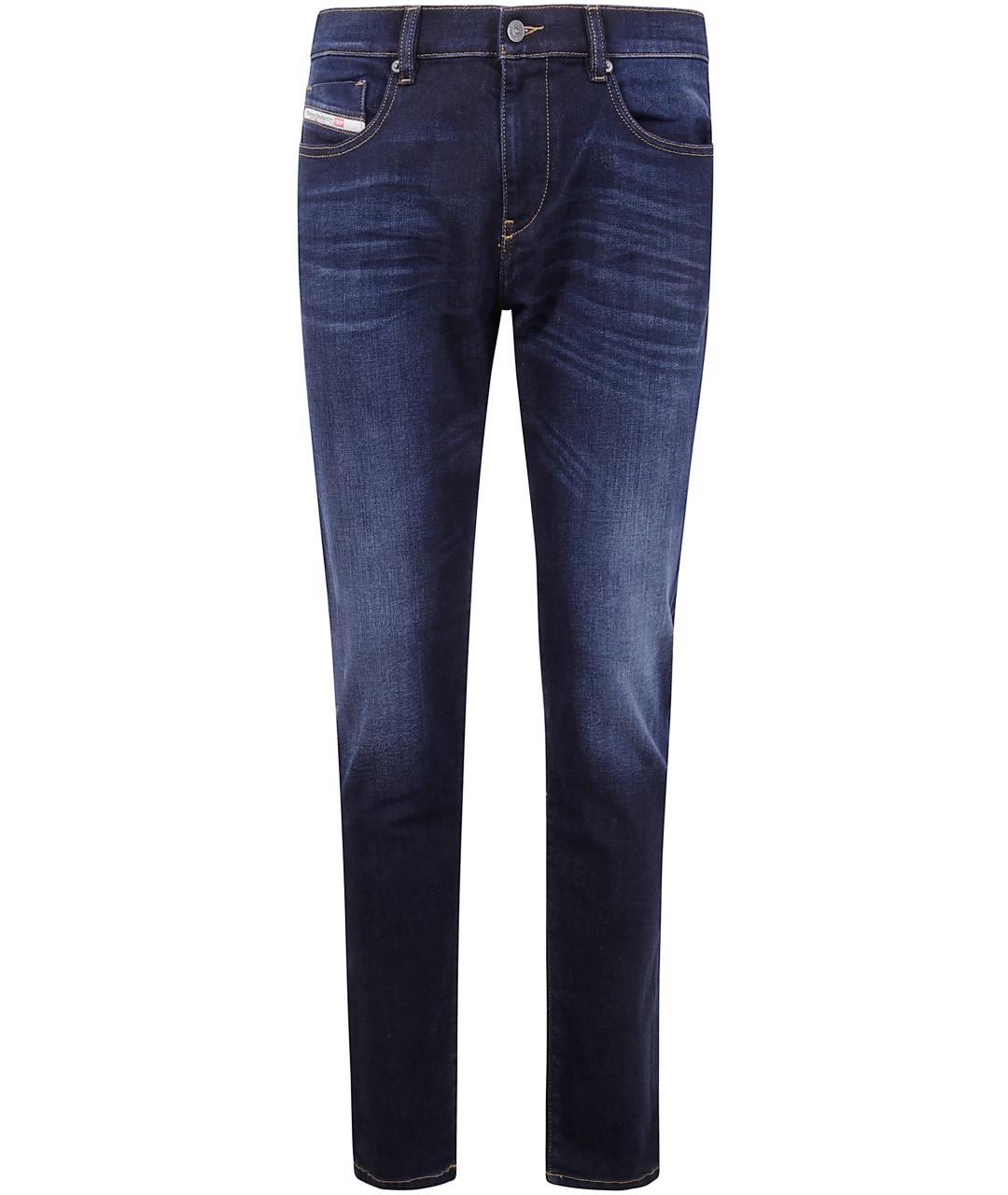 DIESEL Синие хлопковые джинсы скинни, фото 1