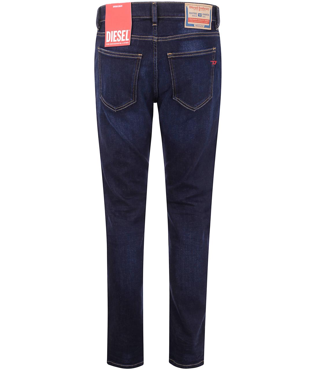 DIESEL Синие хлопковые джинсы скинни, фото 2