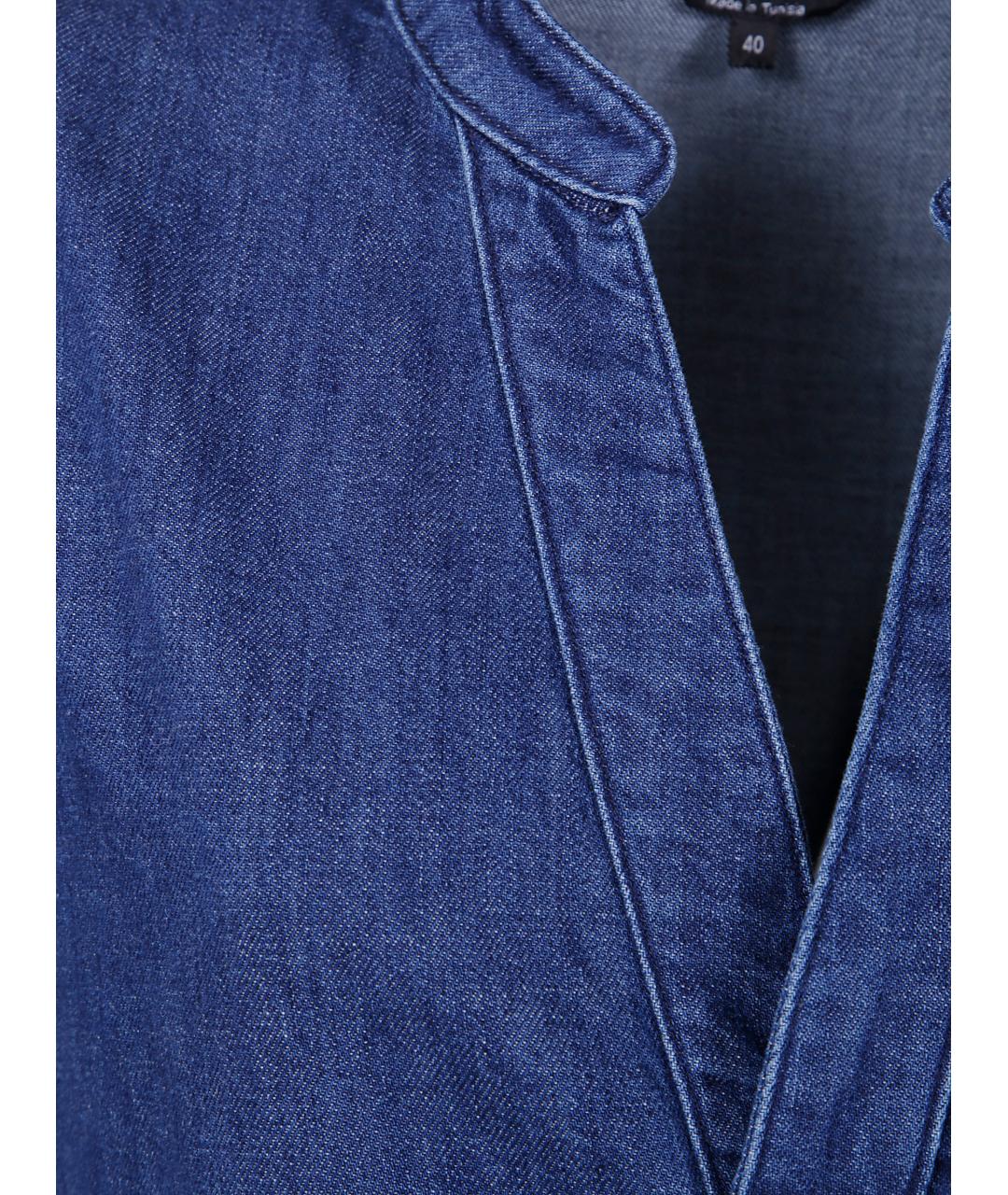 A.P.C. Синее хлопковое повседневное платье, фото 3