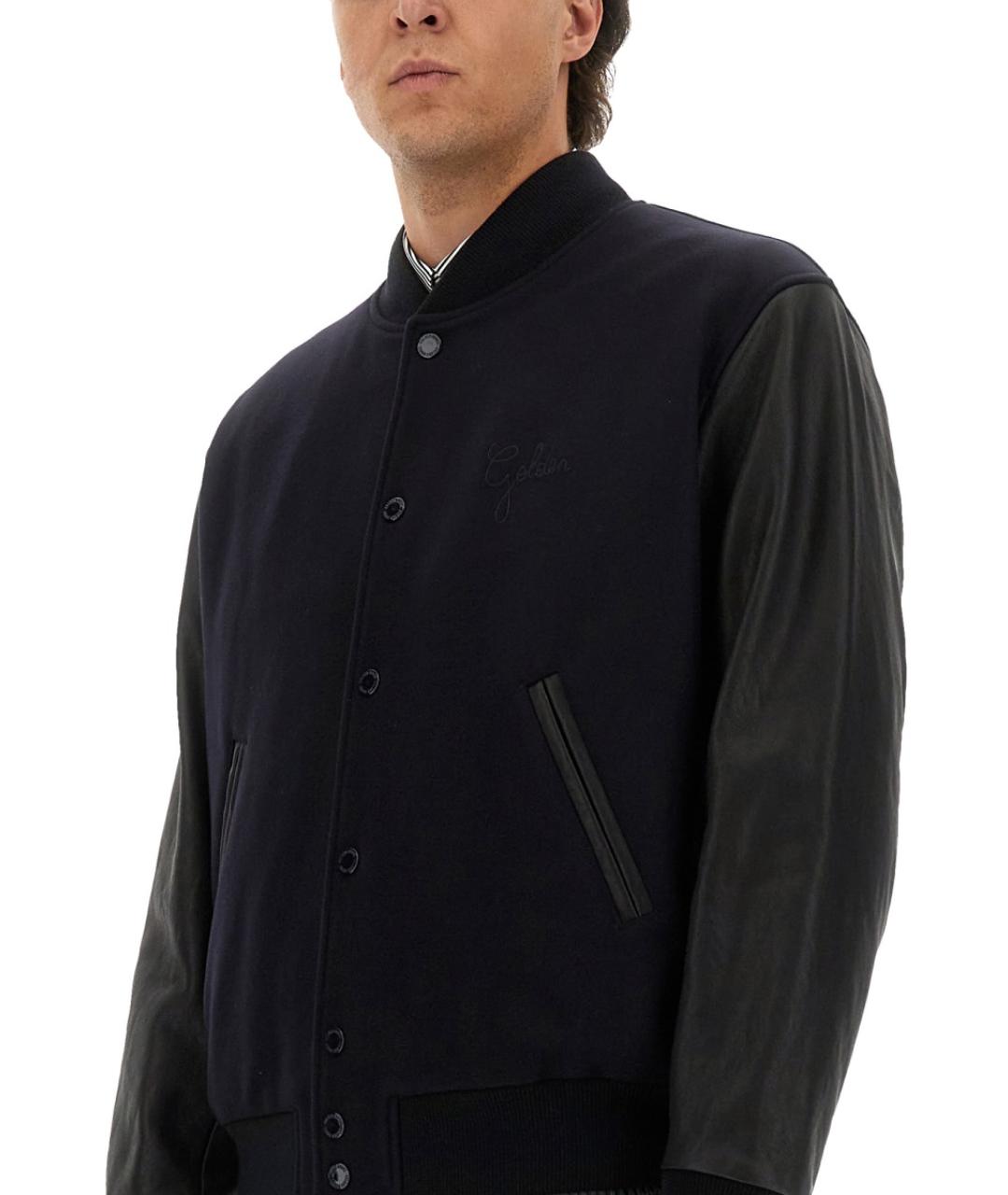 GOLDEN GOOSE DELUXE BRAND Синяя шерстяная куртка, фото 3