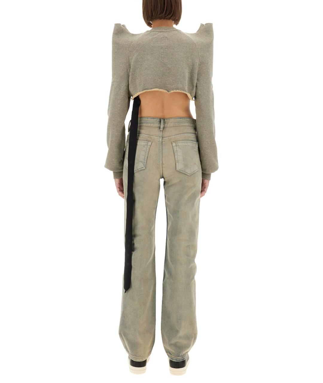 RICK OWENS DRKSHDW Серый хлопковый джемпер / свитер, фото 2