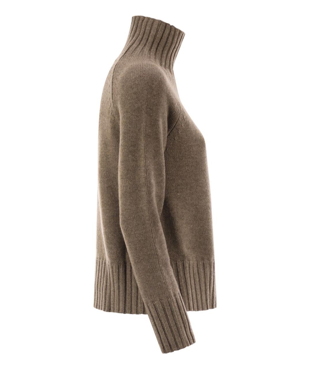 'S MAX MARA Коричневый шерстяной джемпер / свитер, фото 3