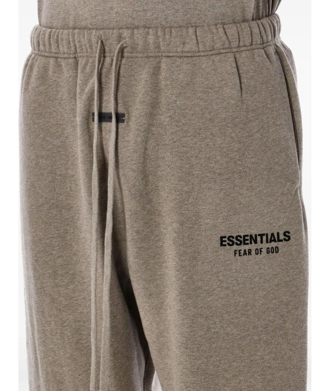 FEAR OF GOD ESSENTIALS Серые хлопковые повседневные брюки, фото 4