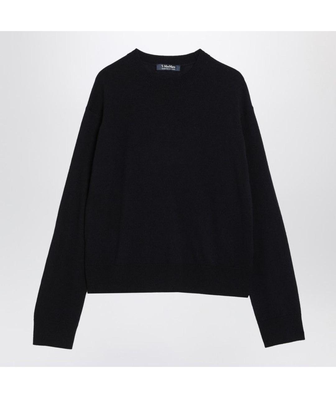 'S MAX MARA Синий шерстяной джемпер / свитер, фото 3