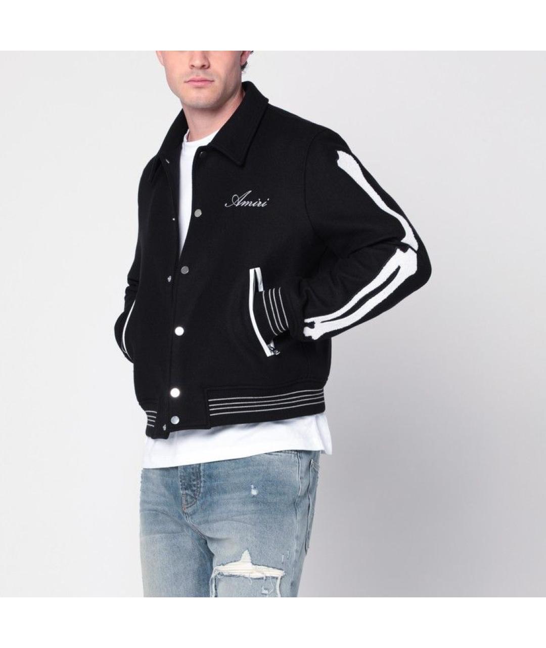 AMIRI Черная шерстяная куртка, фото 2