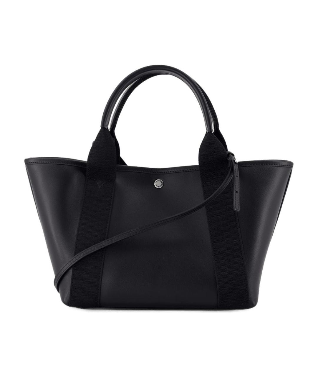 BALENCIAGA Черная кожаная сумка тоут, фото 3