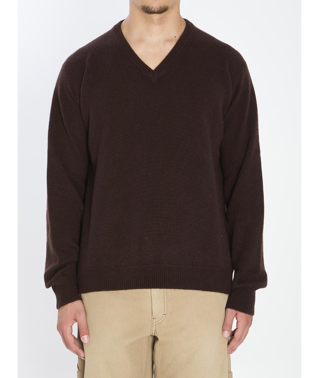 MAISON MARGIELA Коричневый кашемировый джемпер / свитер, фото 2