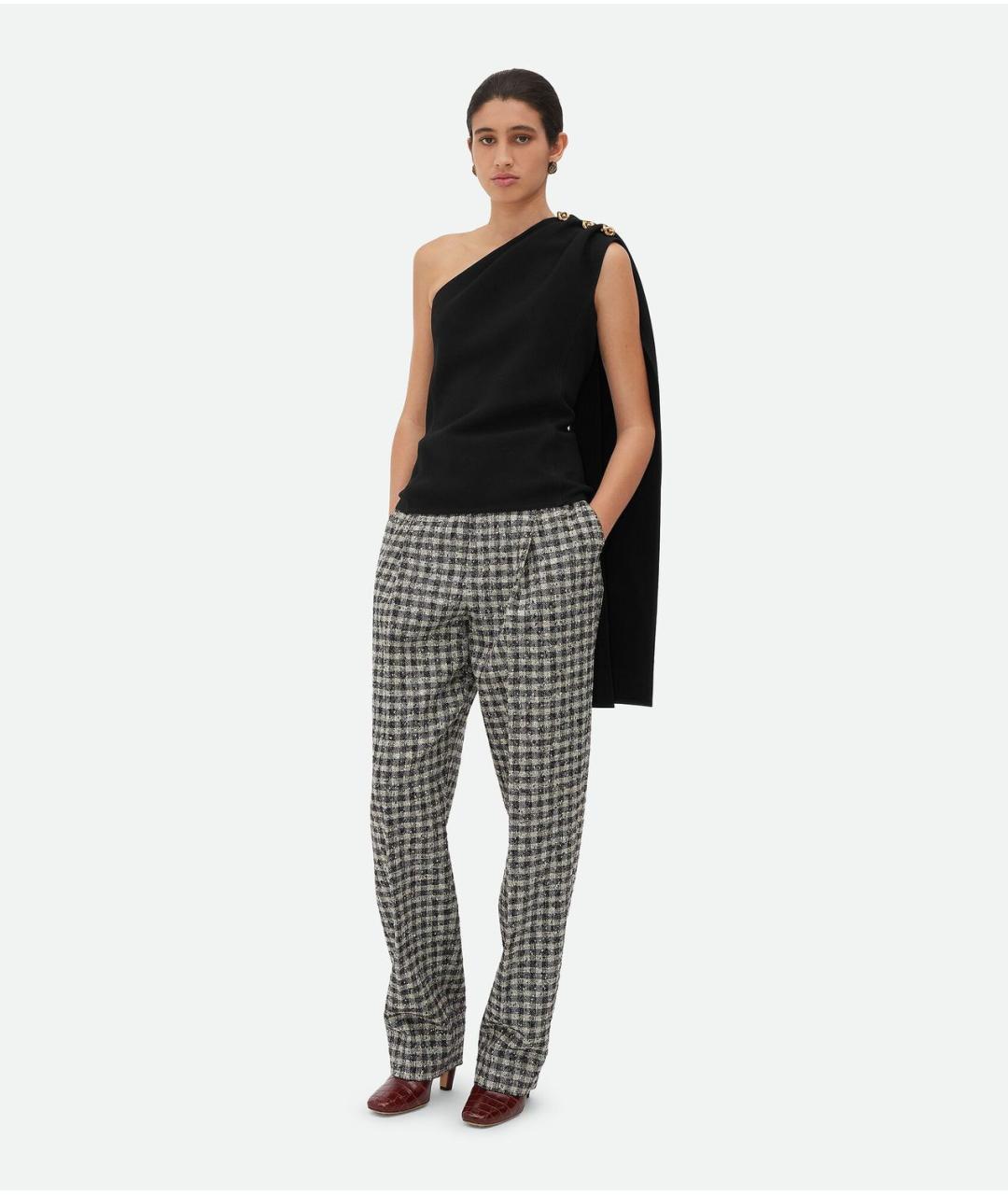 BOTTEGA VENETA Черная шерстяная блузы, фото 2