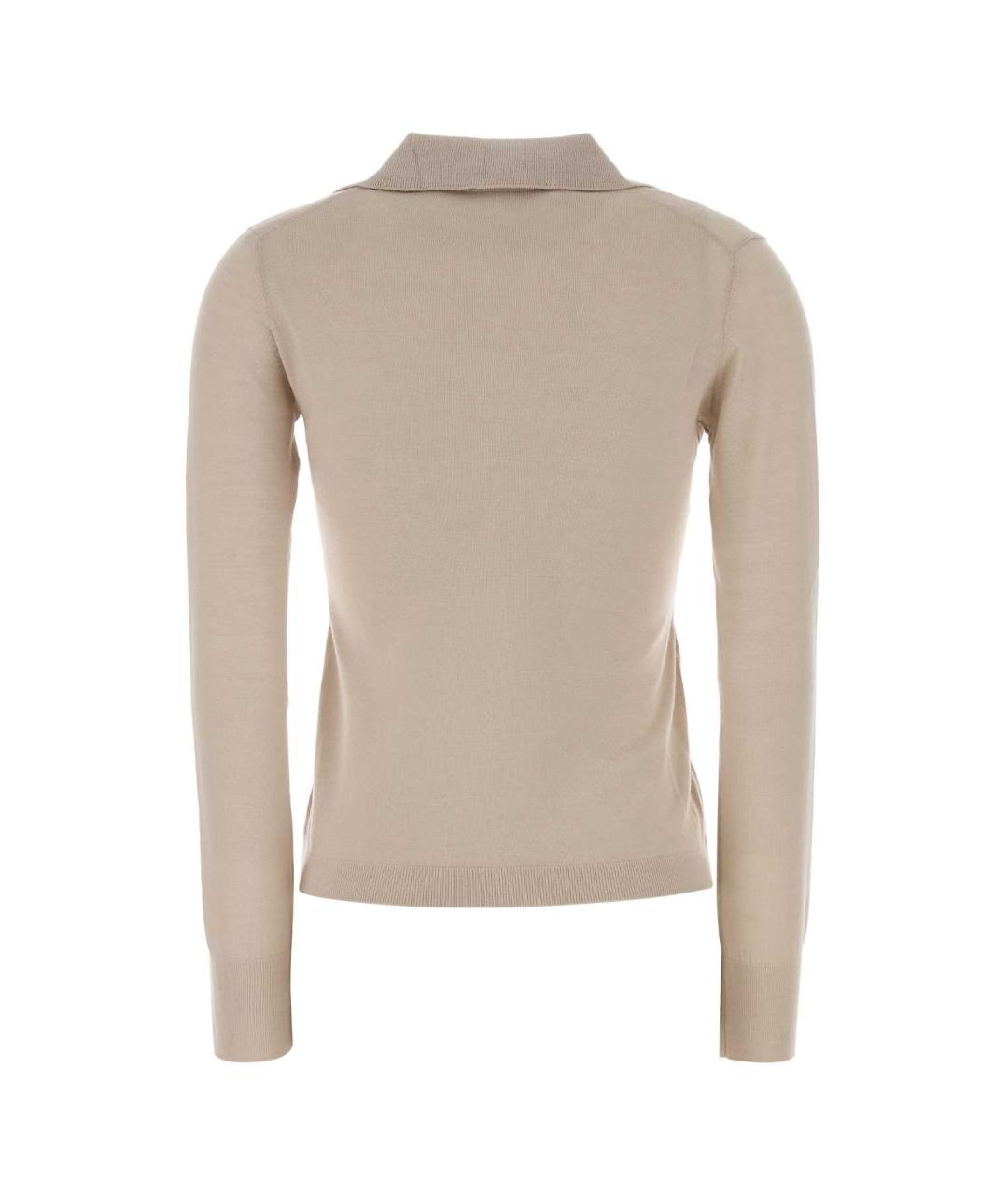 WEEKEND MAX MARA Бежевый кашемировый джемпер / свитер, фото 2