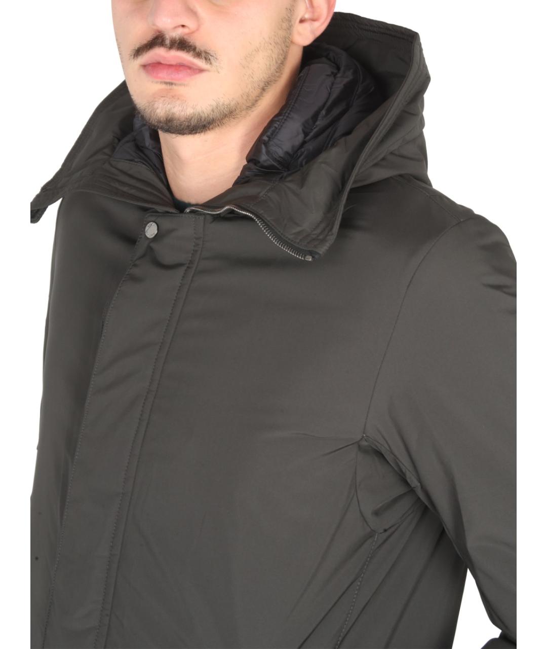 MOORER Серая полиэстеровая куртка, фото 5