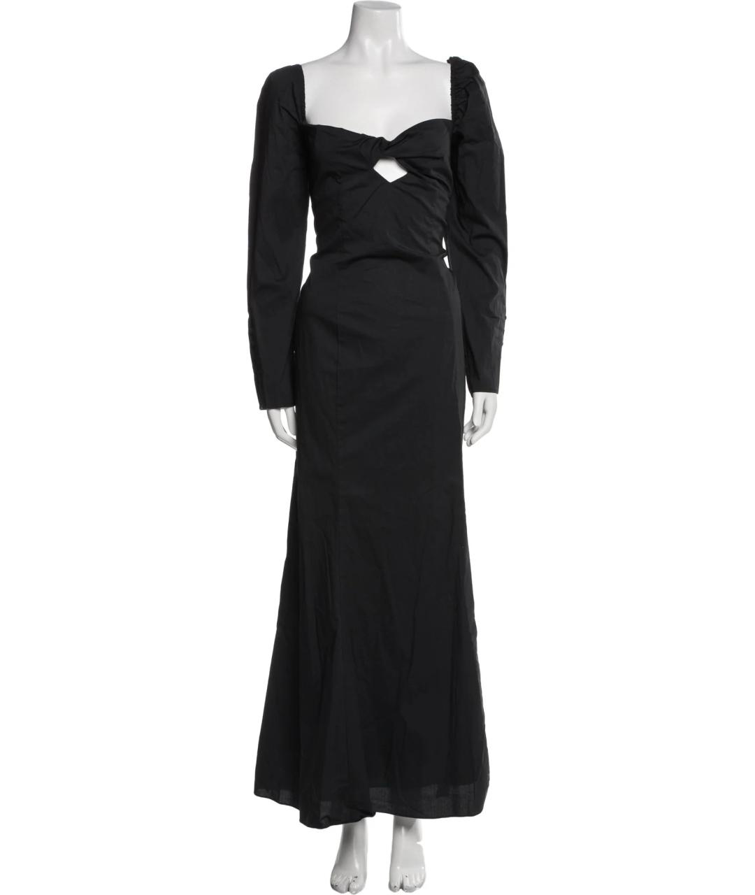 STAUD Черное хлопковое платье, фото 6