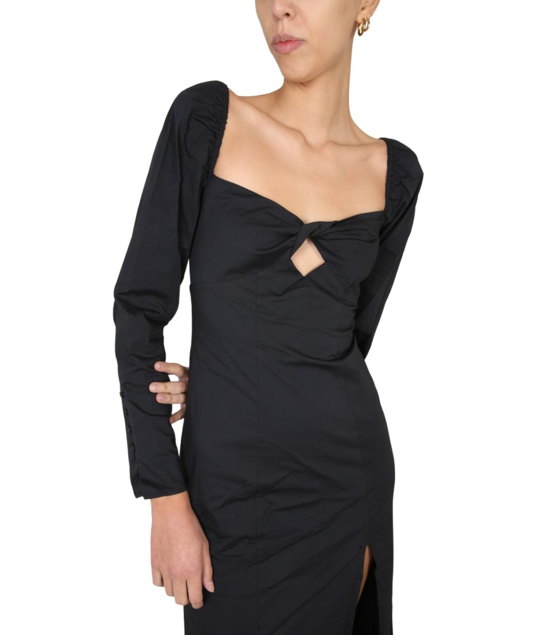 STAUD Черное хлопковое платье, фото 5