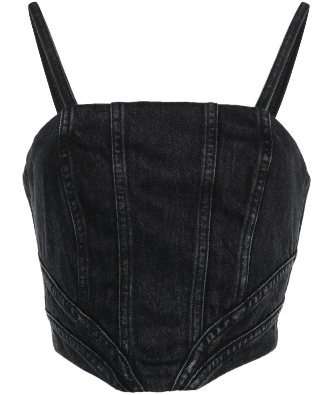 AMIRI Антрацитовая хлопковая майка, фото 1