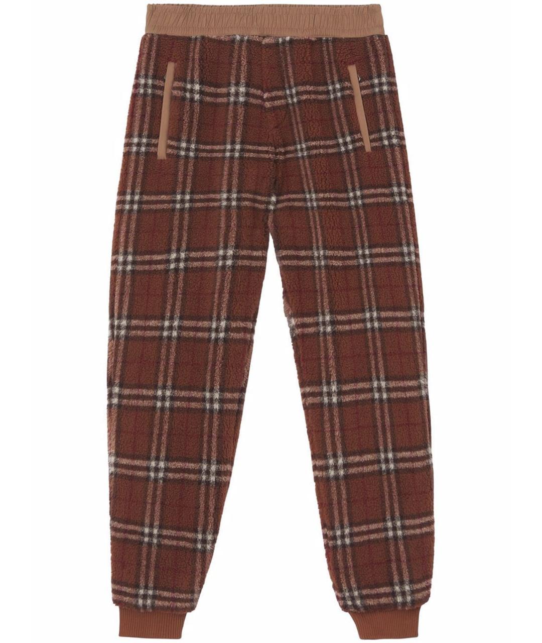 BURBERRY Коричневые повседневные брюки, фото 1