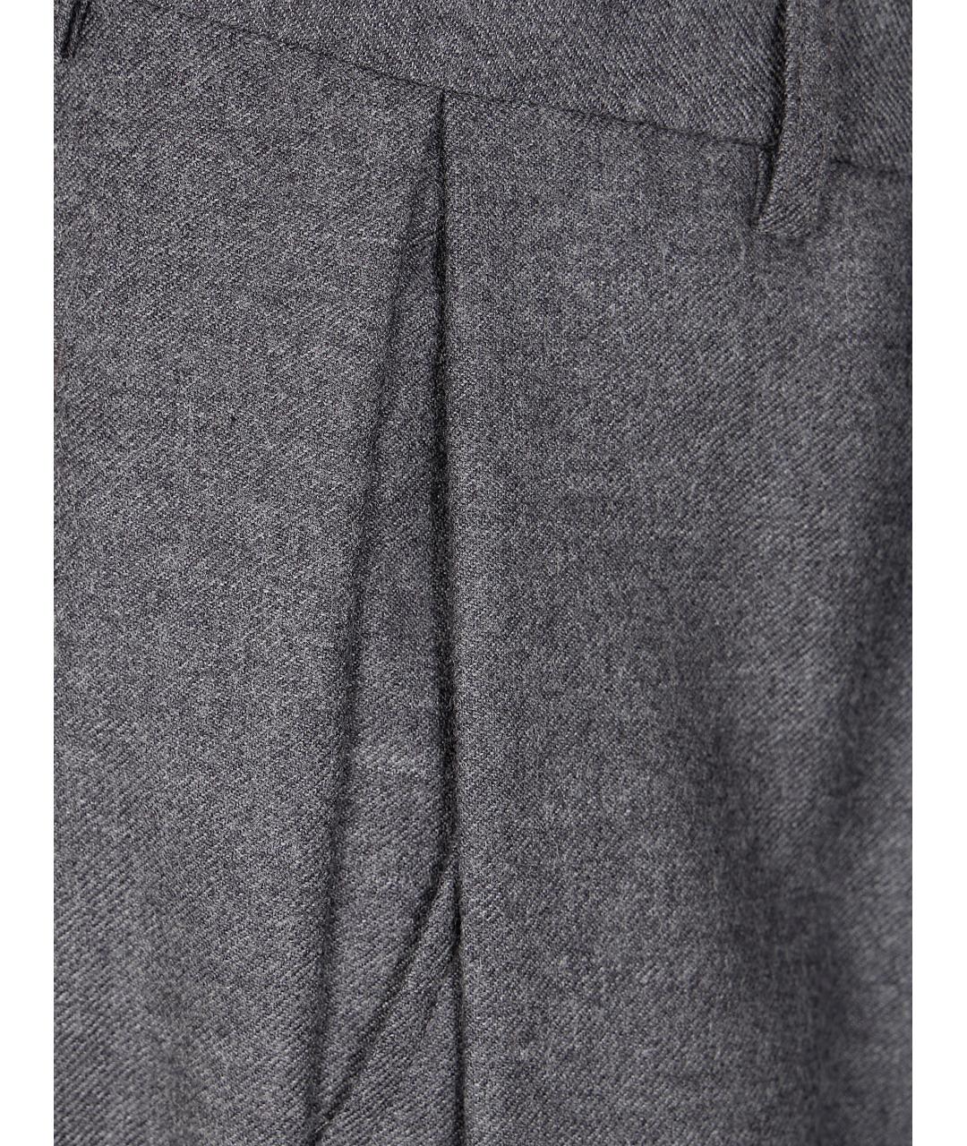 MM6 MAISON MARGIELA Серые хлопковые повседневные брюки, фото 3