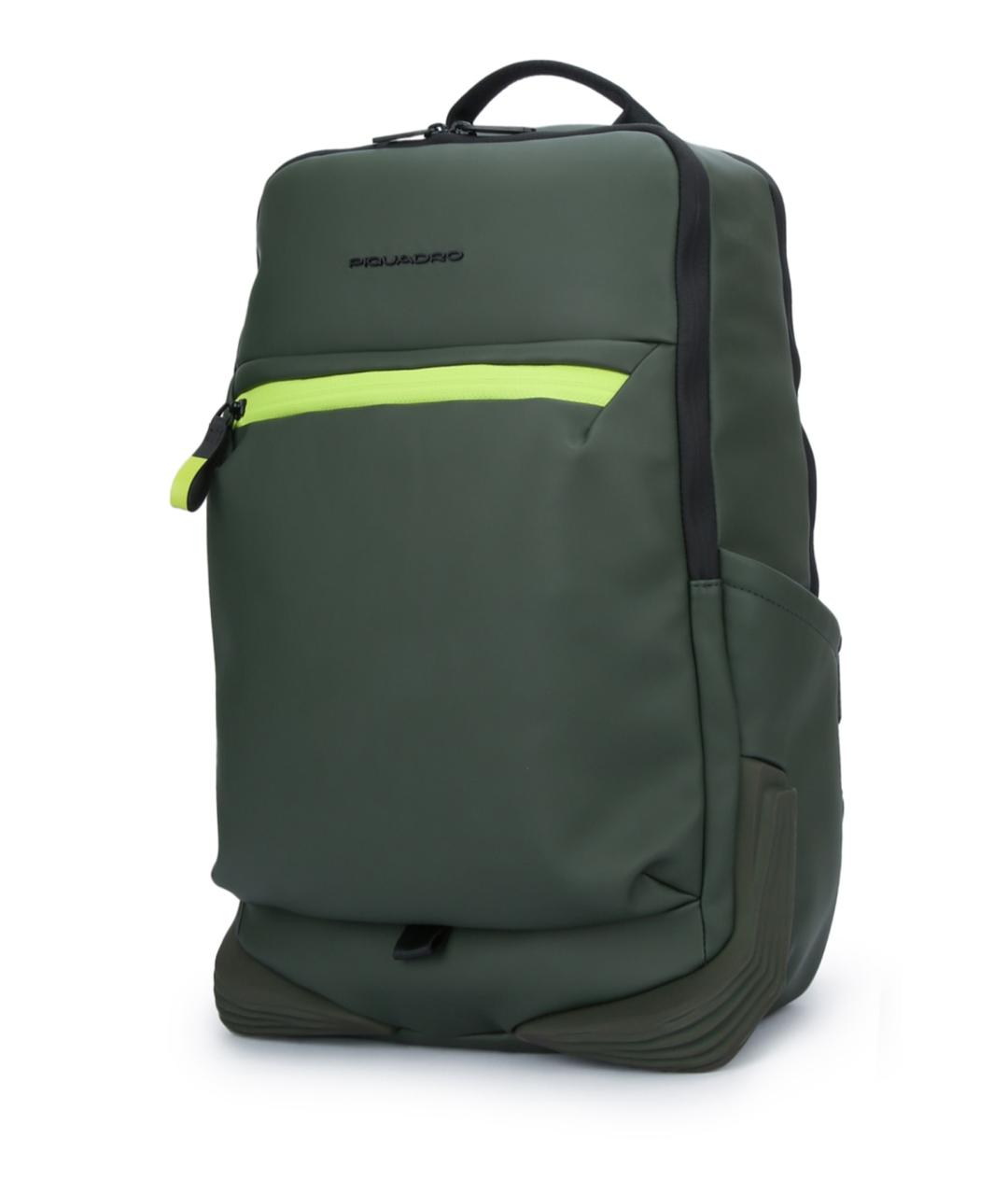 PIQUADRO Зеленый синтетический рюкзак, фото 2