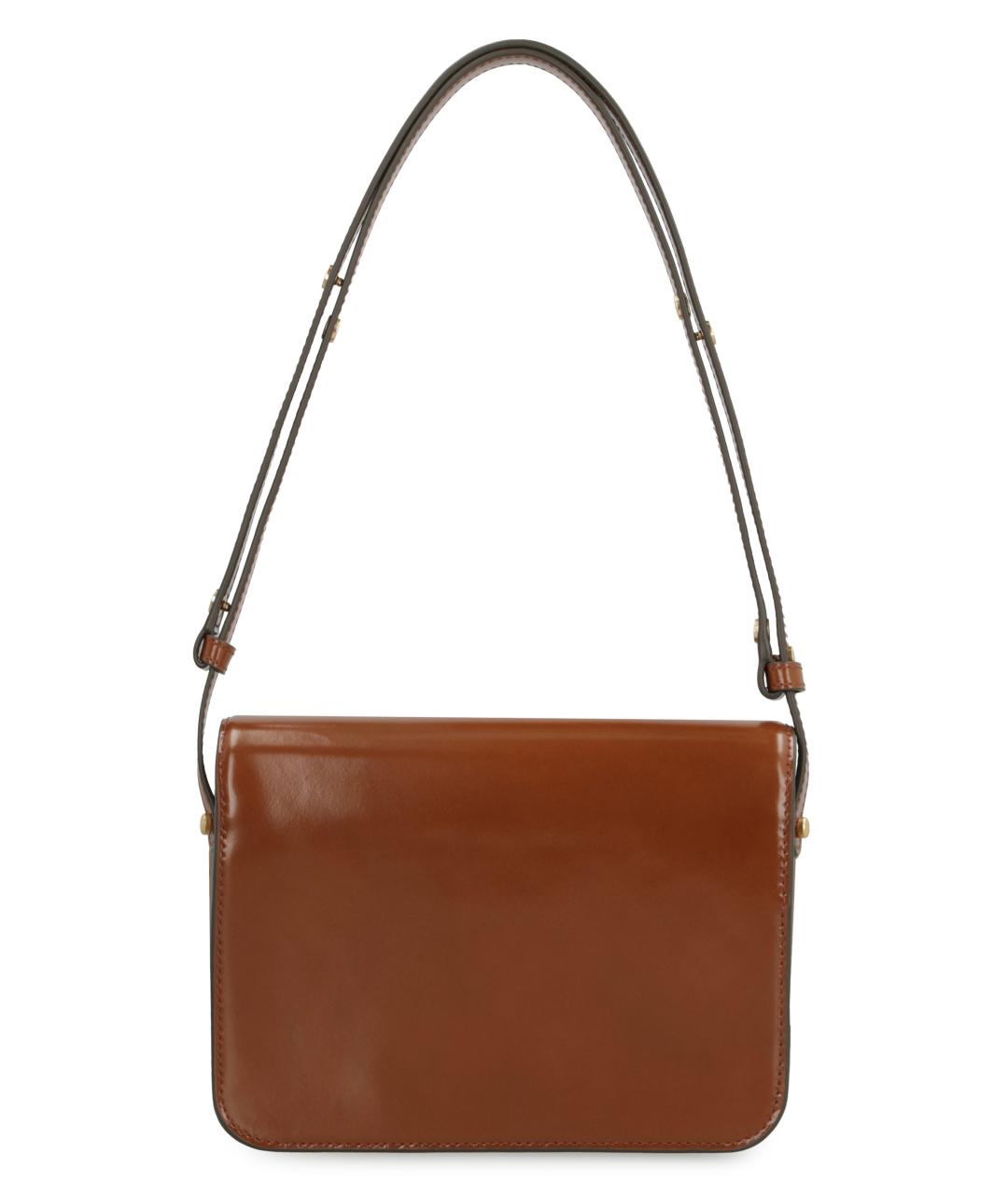 TORY BURCH Коричневая кожаная сумка через плечо, фото 4