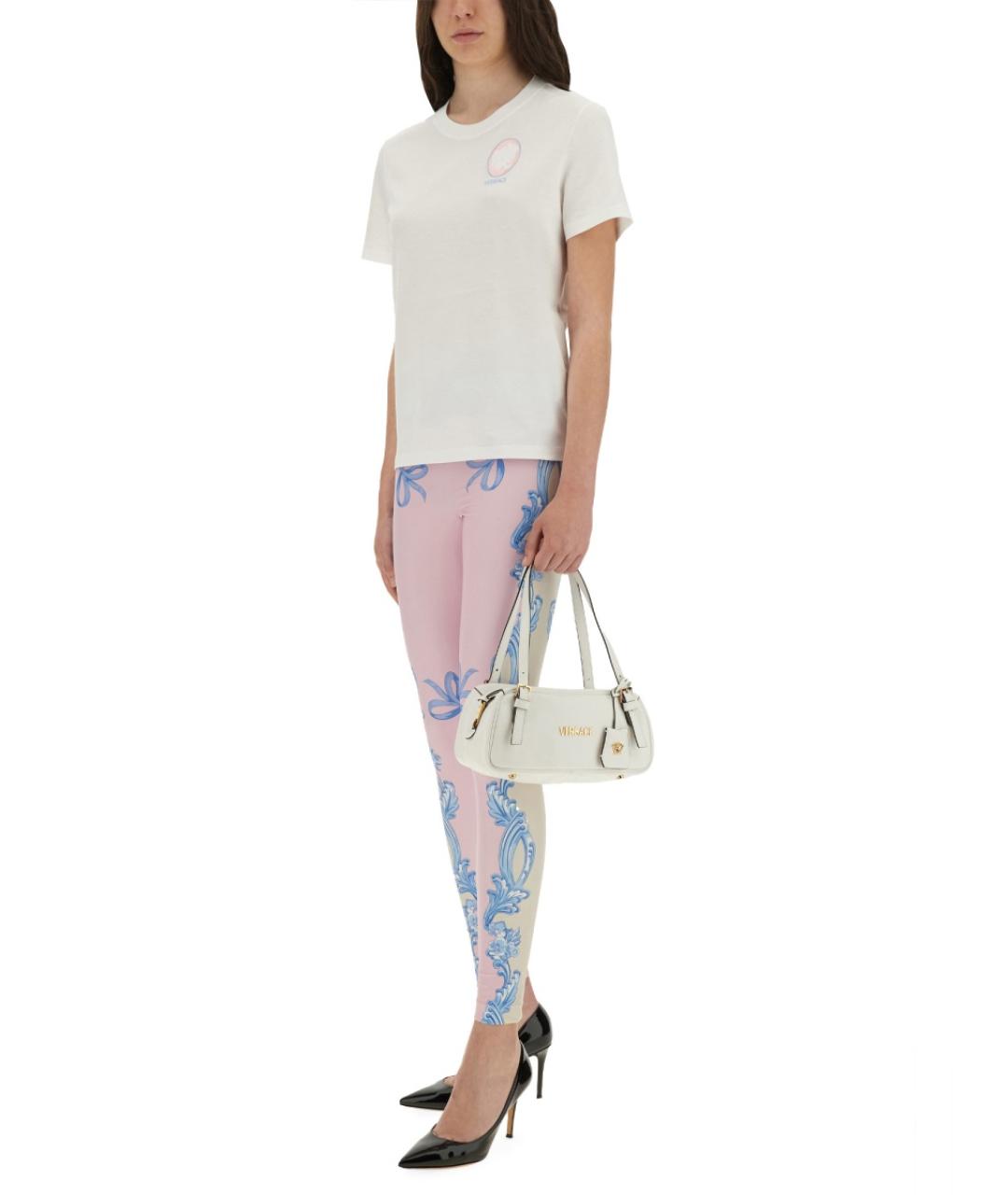 VERSACE Белая хлопковая футболка, фото 2