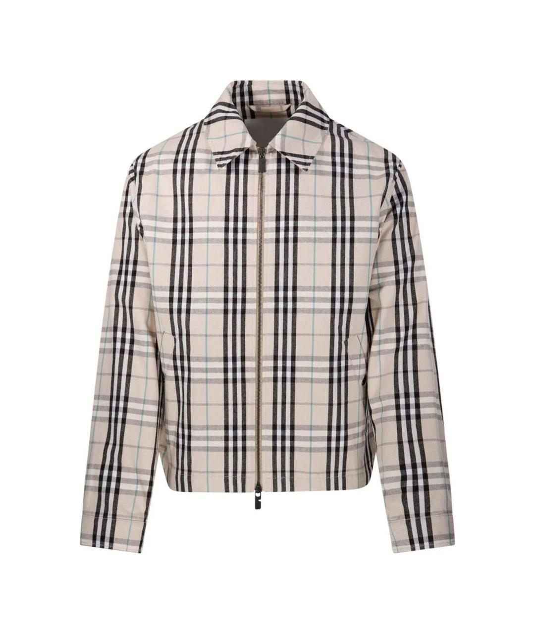 BURBERRY Бежевая хлопковая куртка, фото 1