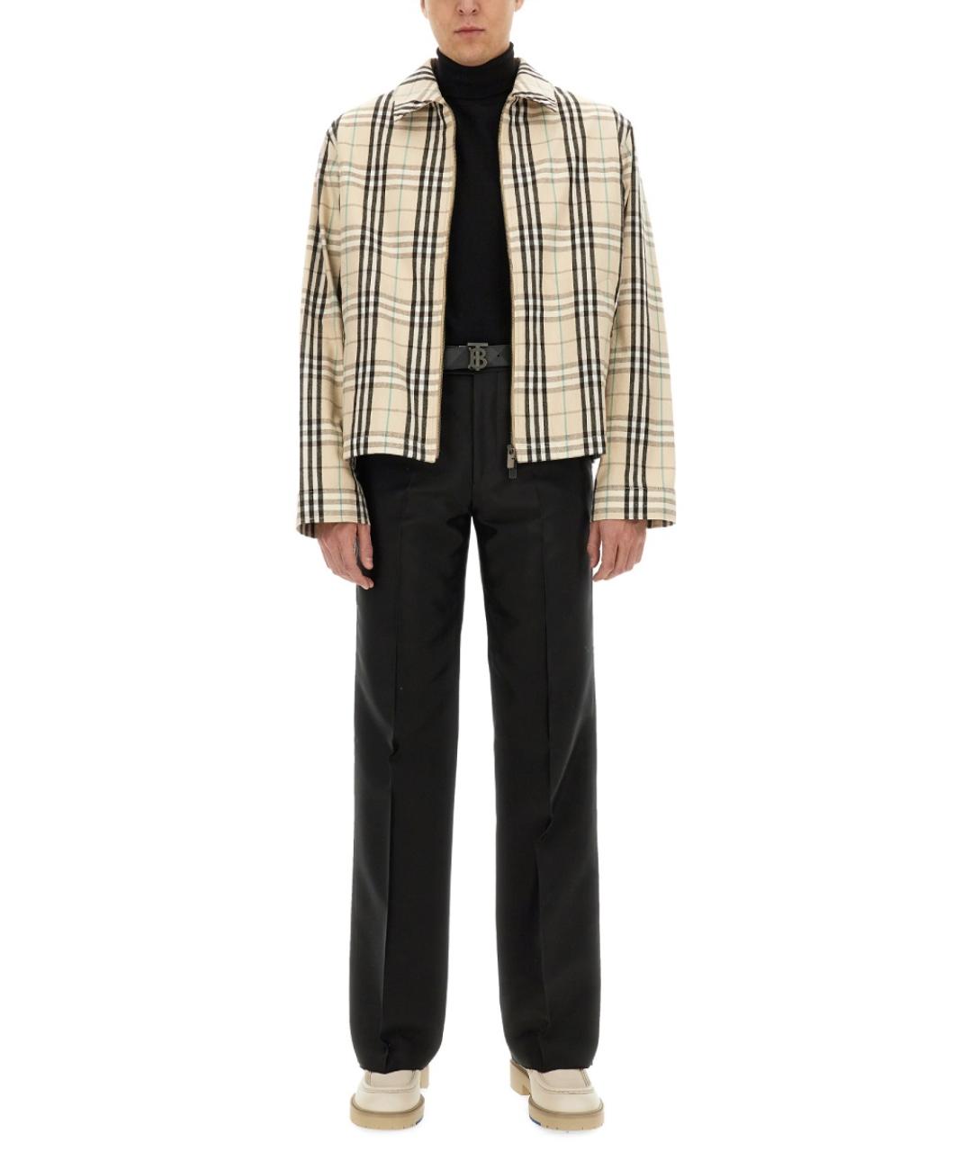 BURBERRY Бежевая хлопковая куртка, фото 3