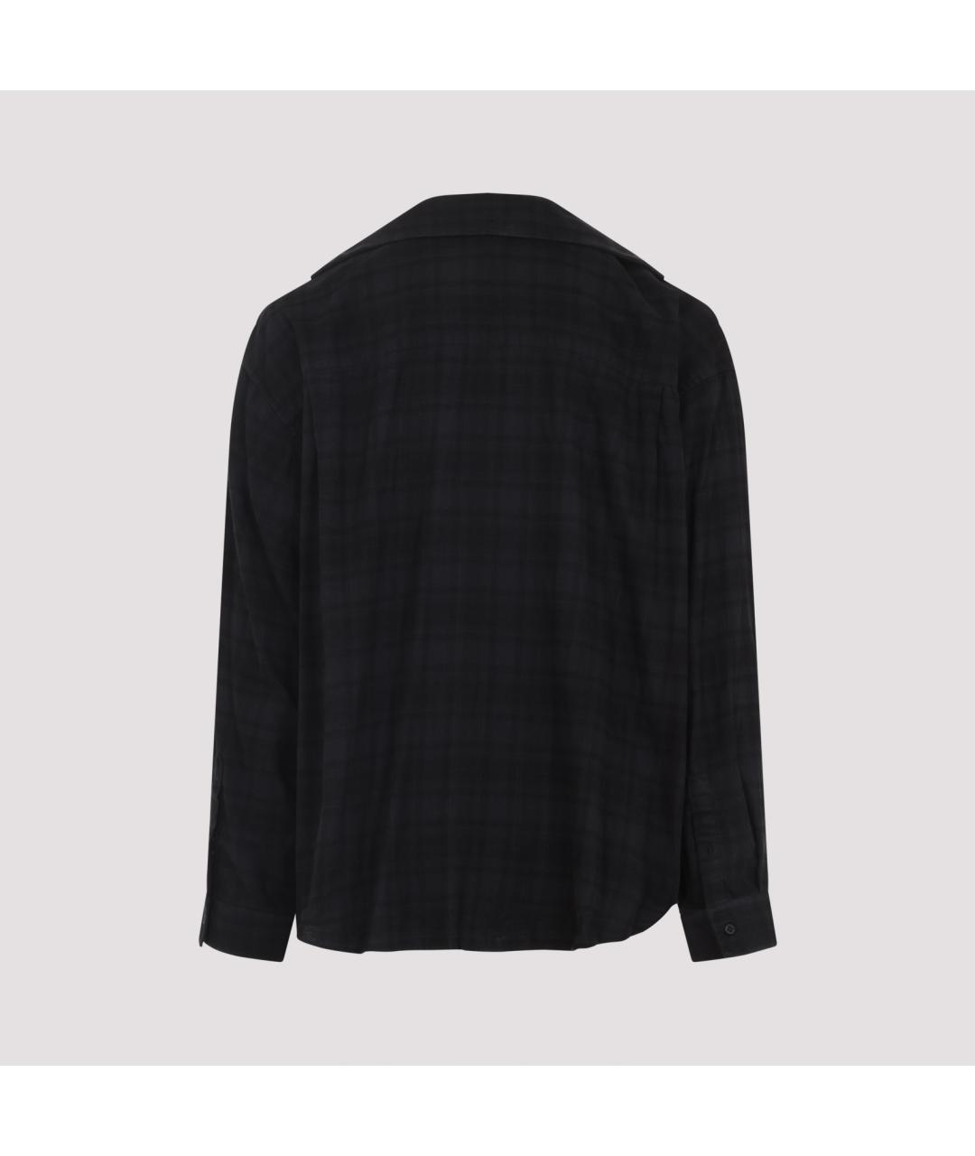 BALENCIAGA Серая хлопковая кэжуал рубашка, фото 3