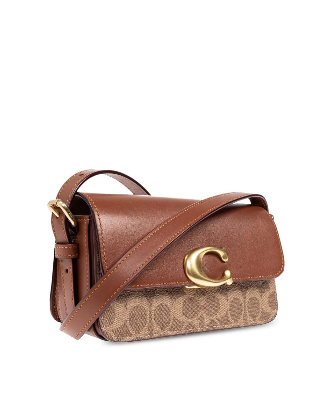 COACH Коричневая сумка через плечо, фото 4