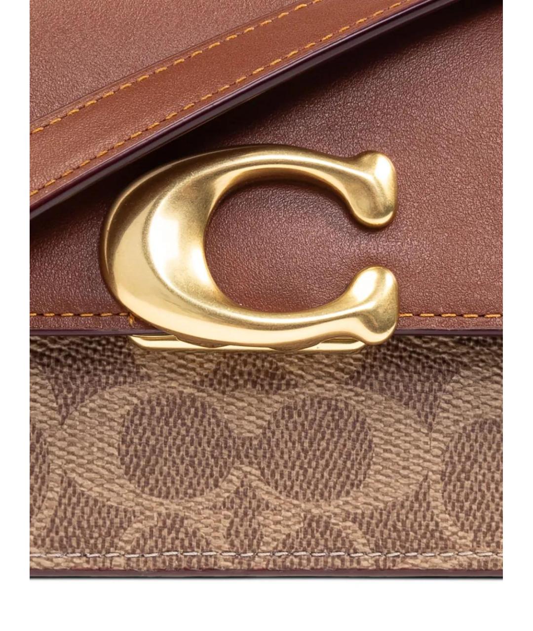 COACH Коричневая сумка через плечо, фото 5