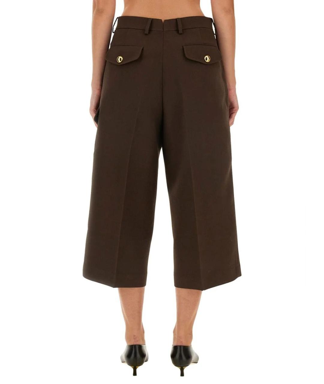 Ami Paris Коричневые шерстяные кюлоты, фото 2