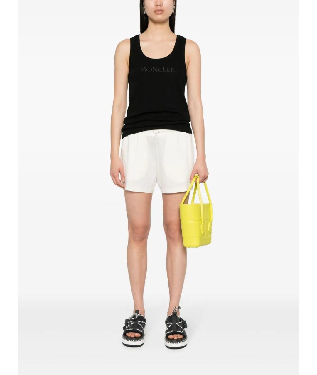 MONCLER Черная хлопковая майка, фото 2