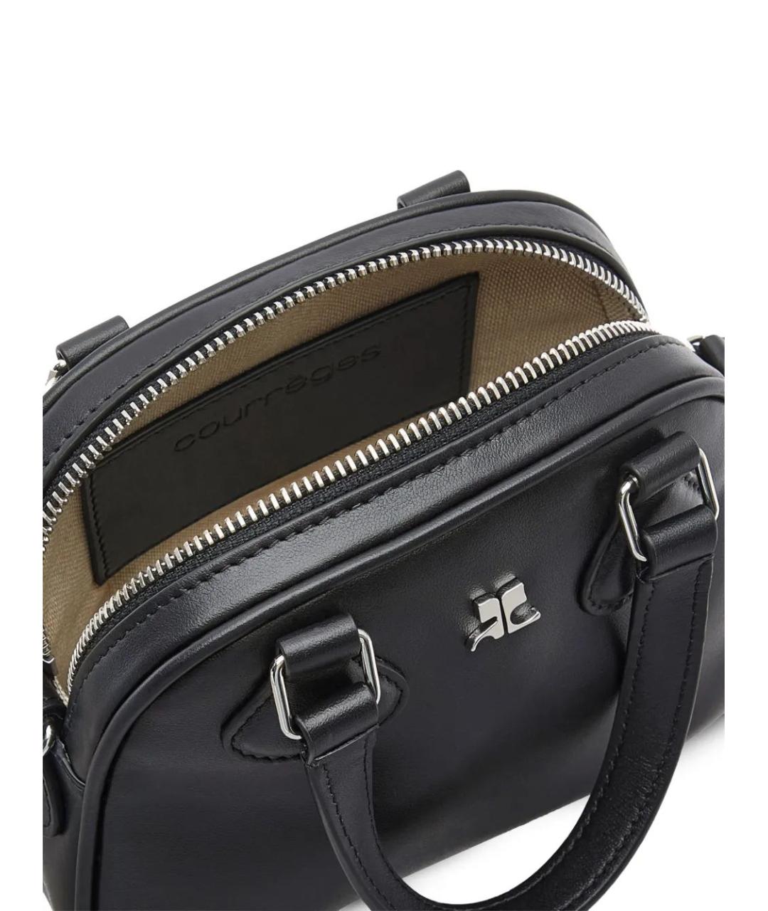 COURREGES Черная сумка с короткими ручками, фото 3