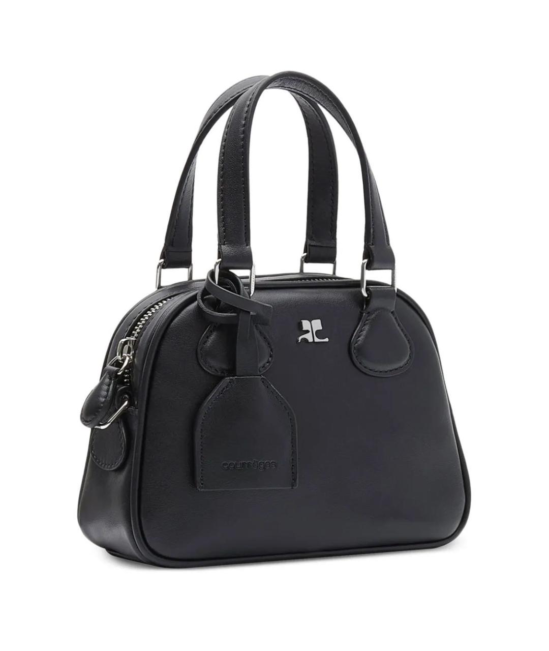 COURREGES Черная сумка с короткими ручками, фото 2