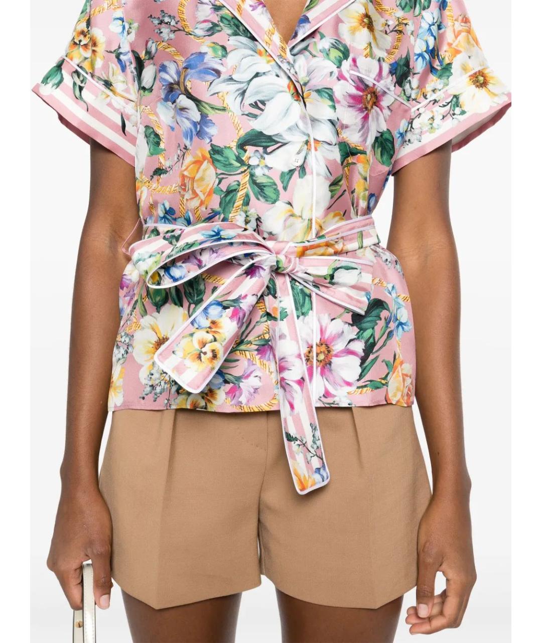DOLCE&GABBANA Мульти шелковая рубашка, фото 3