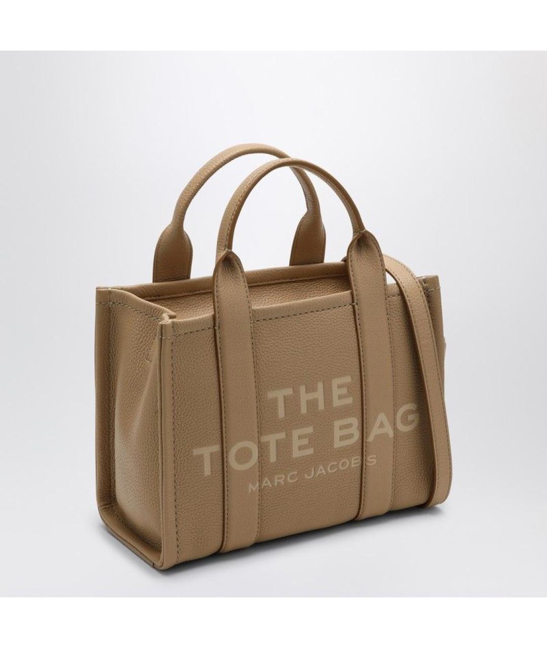 MARC JACOBS Бежевая кожаная сумка тоут, фото 2