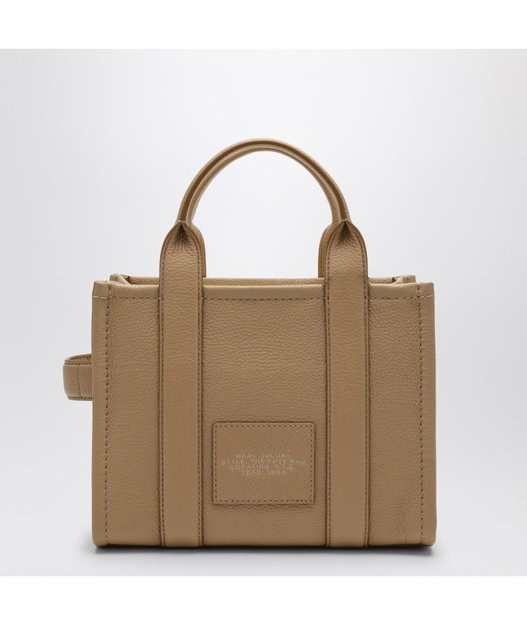 MARC JACOBS Бежевая кожаная сумка тоут, фото 3