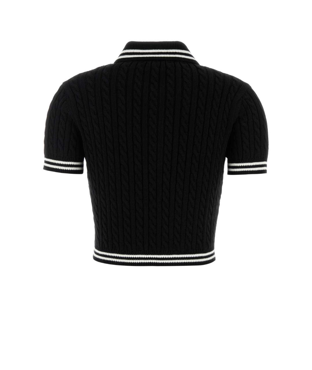 ALESSANDRA RICH Черный хлопковый джемпер / свитер, фото 2