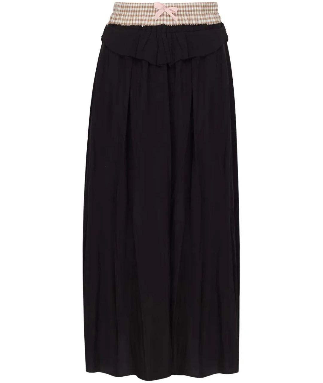 MAISON MARGIELA Черная вискозная юбка миди, фото 1