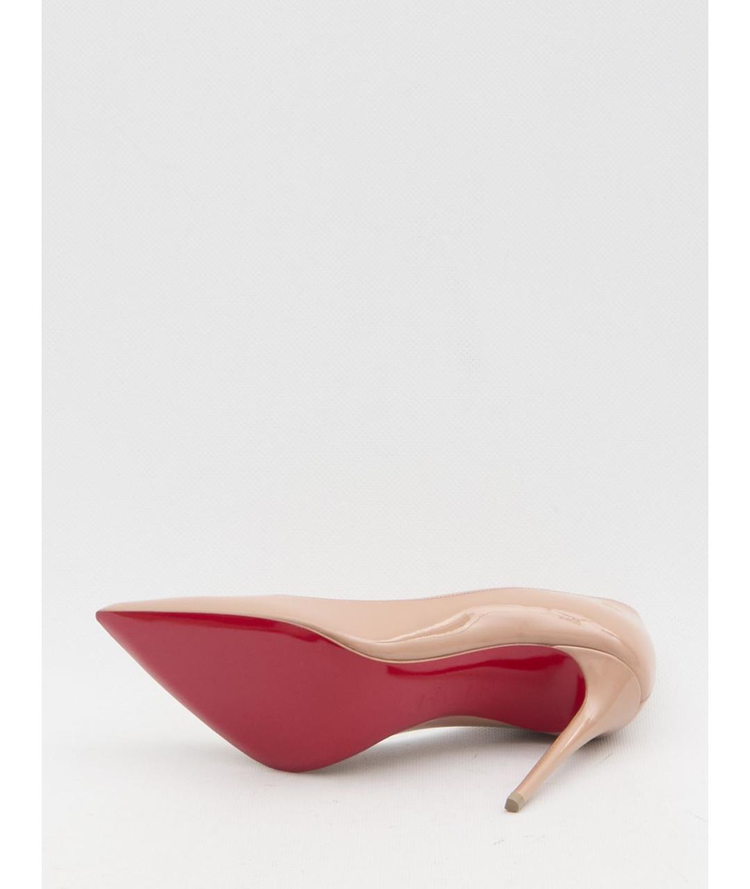 CHRISTIAN LOUBOUTIN Розовые кожаные туфли, фото 4